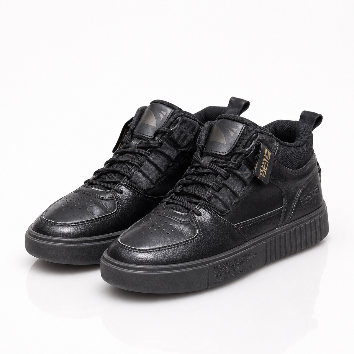 Elite™ Black High-Top Premium Sneakers