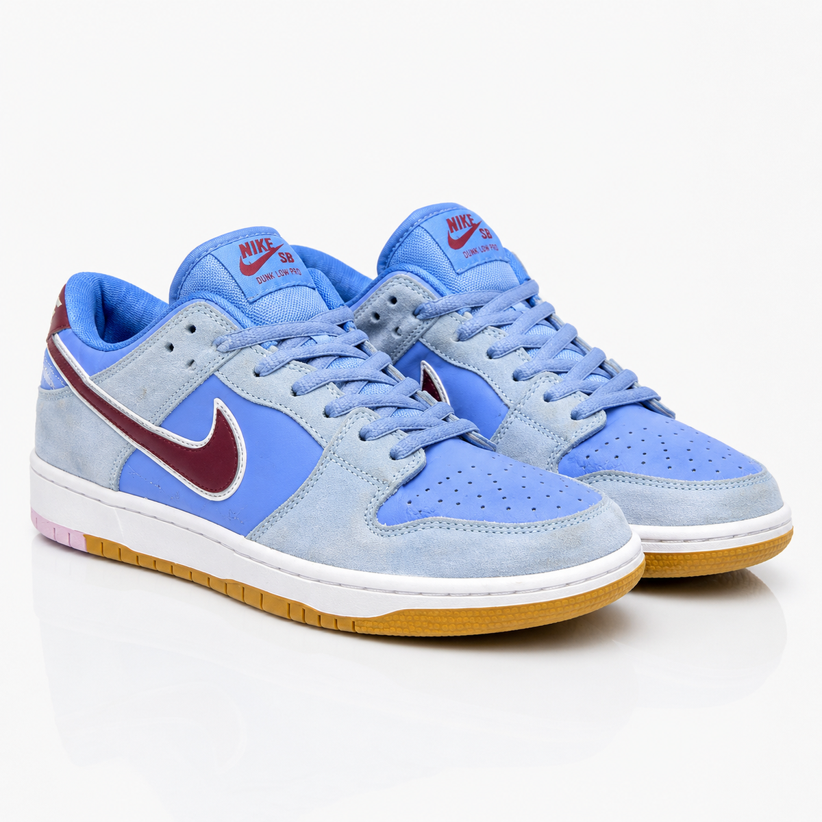 Nike SB Dunk Low Pro Blue Suede Sneakers