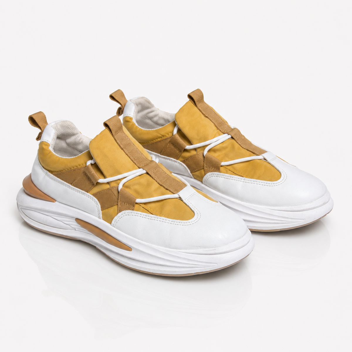 SaffronFlow™ Mustard Utility Sneakers