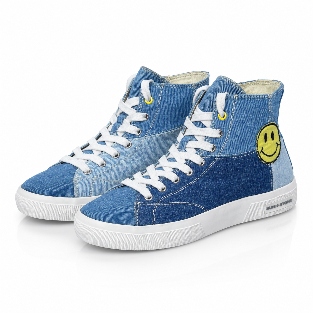 Smiley™ Denim Edition High Top Sneakers