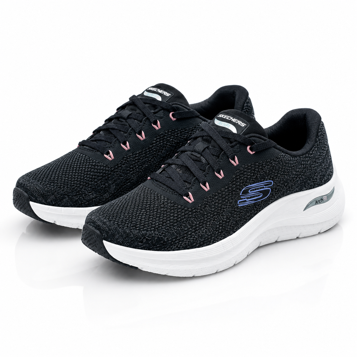Skechers™ Flex Comfort Black Walking Sneakers